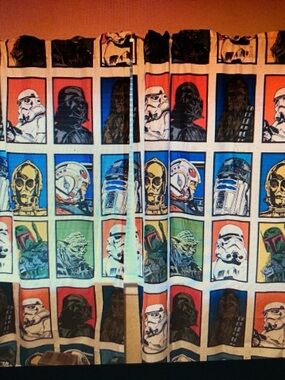 Star Wars Character twi panel curtain set